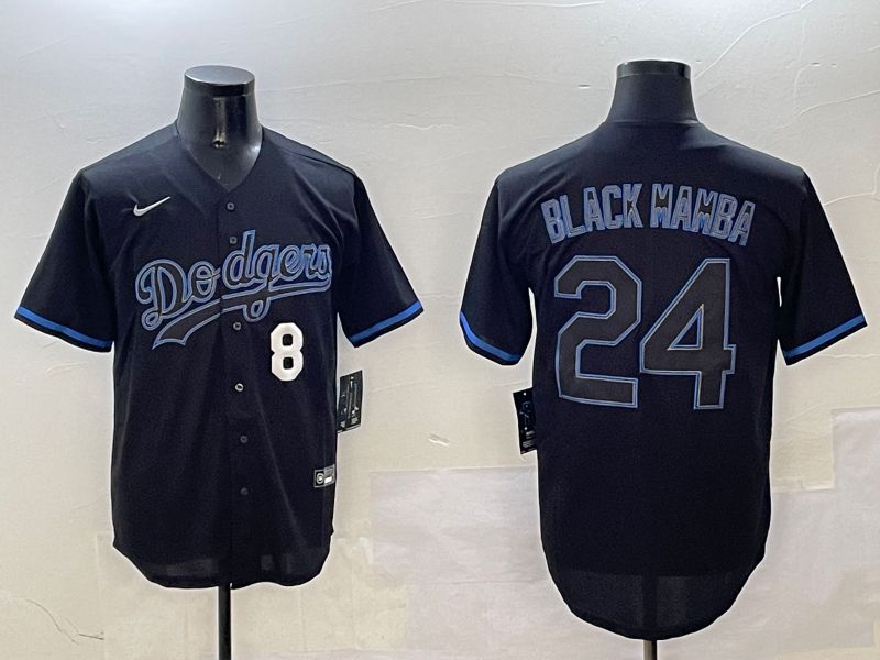 Men Los Angeles Dodgers 24 Black Mamba Black Classic Edition 2025 Nike MLB Jersey style 2